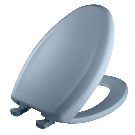 Bemis Slow Close Sta Tite Elongated Closed Front Toilet Seat In Sky