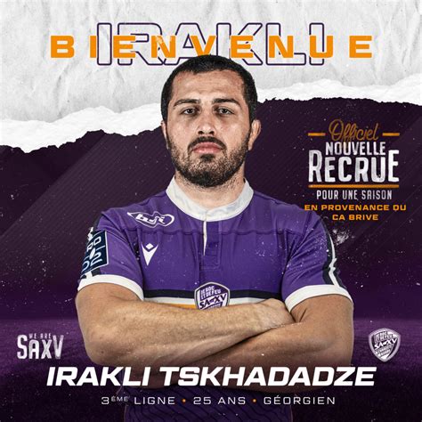 Pro - Irakli Tskhadadze rejoint le SA XV - SA XV Charente