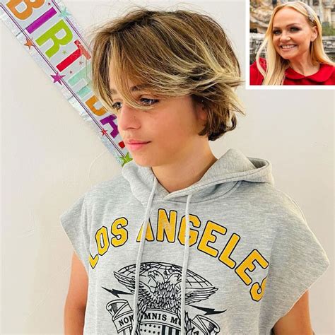 emma bunton shares rare photo of beautiful son beau for 14th birthday you are truly special