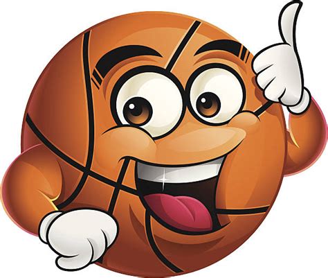 Clip Art Of A Cute Basketball Illustrations Royalty Free Vector