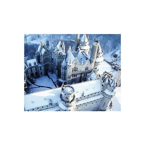 Fairytale Castle Which Inspired Disney Liked On Polyvore Castle Snow