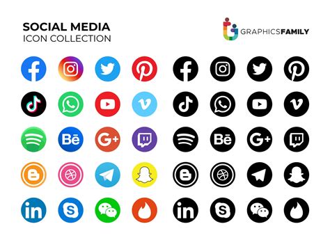 Collection Of Social Media Icons And Logos Editorial Vrogue Co
