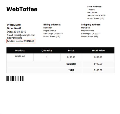 Keep in mind that aliexpress order number and tracking number are different numbers. Include tracking number in invoice and other labels ...