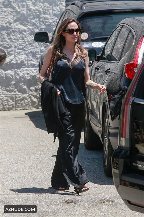 Angelina Jolie Sexy Emerges From A Salon To Her Ride Looking Amazing In