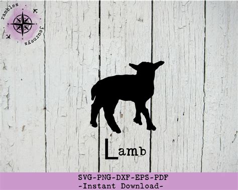 Lamb SVG-Easter Lamb Svg-Baby Lamb Silhouette Svg clip art cut | Etsy