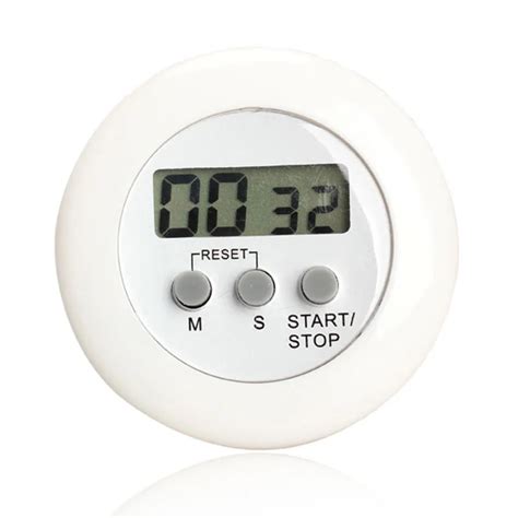 Round Magnetic Lcd Digital Kitchen Countdown Timer Alarm With Stand