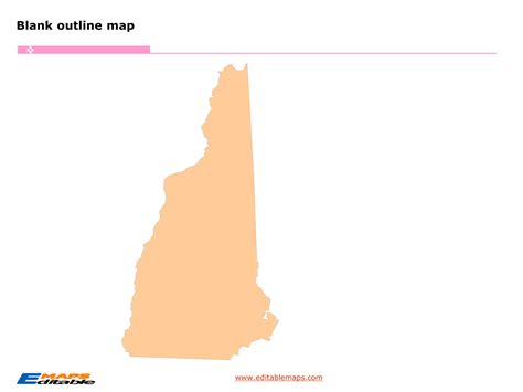 New Hampshire Map Editable Powerpoint Maps