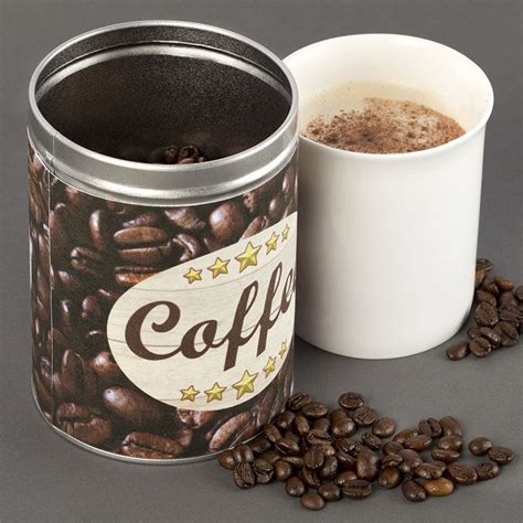 Personalised Coffee Tin Uk Custom Coffee Tins Cylinder Tin