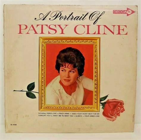 portrait patsy cline decca dl4508 lp vintage 60s record album country crazy arms vinyl records