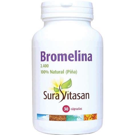 Bromelina 2400 Sura Vitasan 30 Cápsactividad Digestiva Y De Gran