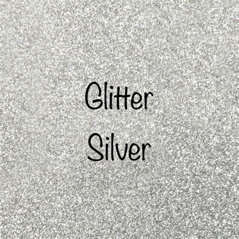 Siser Glitter Htv Silver Craft Enablers