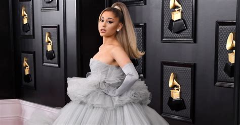 Ariana Grande Wears A Giambattista Valli Cinderella Gown To Grammys