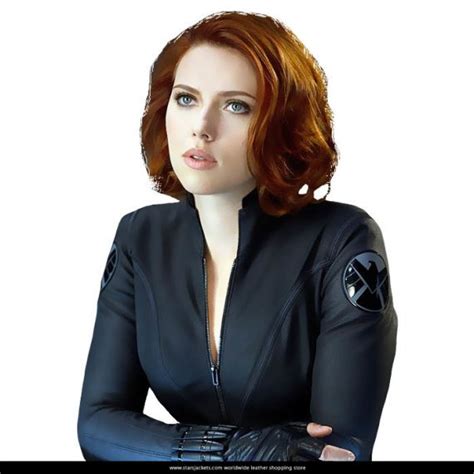 Black Widows Natasha Romanoff Scarlett Johansson Leather Jacket