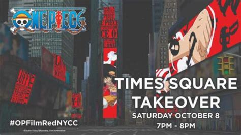 One Piece Film Red Will Take Over The Times Square In New York