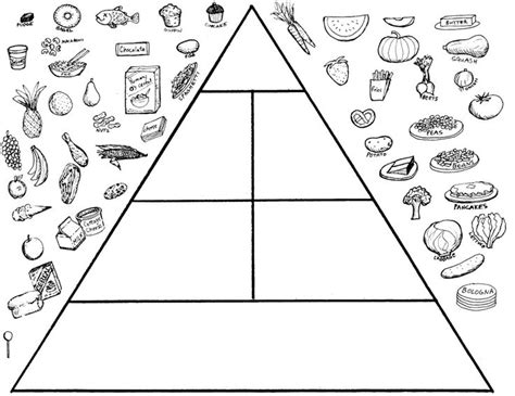 Not only is this adorable coloring page for print at happiness is homemade, but the blogger has a printable eating chart too, encouraging kids to eat their fruits and veggies! The Food Pyramid Is Interesting Coloring Pages | Litabækur ...