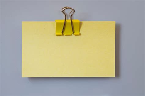 Yellow Notepad And Clip Stock Photo Download Image Now Istock