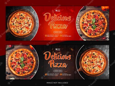 Premium Psd Delicious Pizza Banner Template Set Design