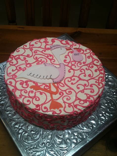 Stork Baby Shower Cake Cakecentral Com