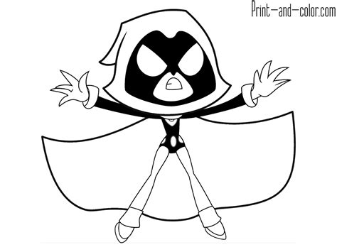 Teen Titans GO Coloring Pages Print And Color