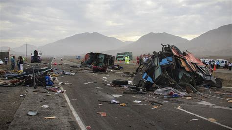 Dozens Killed In Multi Vehicle Crash In Peru The New York Times