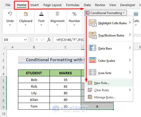 Excel Conditional Formatting Formula With If Exceldemy