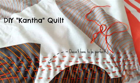 Kantha Quilt Love Running Stitch Tutorial In 2020 Kantha Embroidery