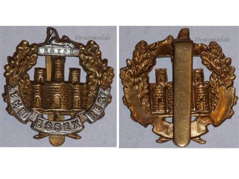 Britain Ww2 Essex Infantry Regiment Cap Badge Wwii 1939 1945 British