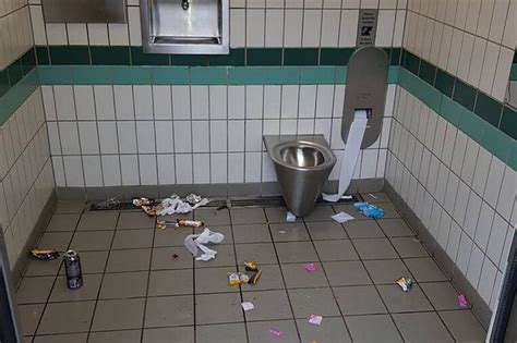 picture shows condoms and rubbish left in filthy public toilet in shepton mallet somerset live