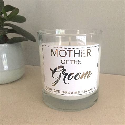 Mother Of The Bride Personalised Candle By Tailored Chocolates And Gifts