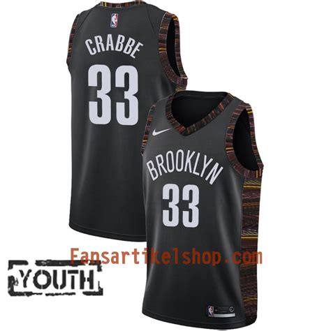 Basketball trikot kinder brooklyn nets 2018 d'angelo russell 1# city swingman art.nr. Brooklyn Nets Trikot Allen Crabbe 33 2018-19 Nike City ...