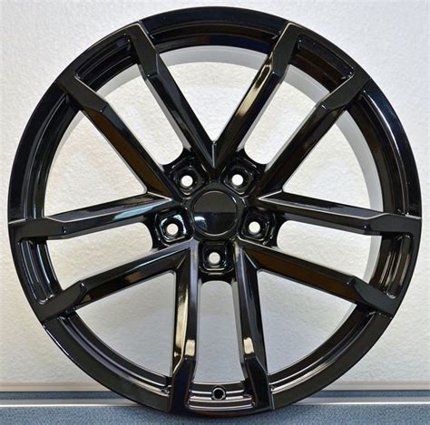 20 Fits Chevy Camaro Zl1 Wheels Gloss Black Set Of 4 20x10 Rims