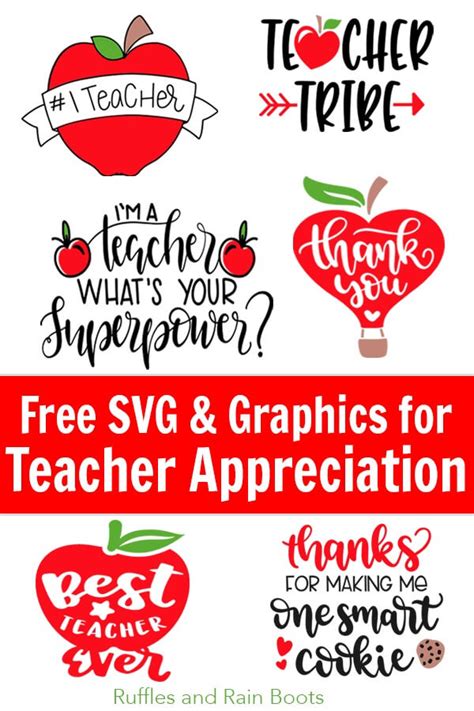 Free Teacher Svg Files Appreciation Week And Back To School Ruffles