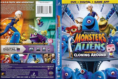 Monsters Vs Aliens Cloning Around Dvd Cover R