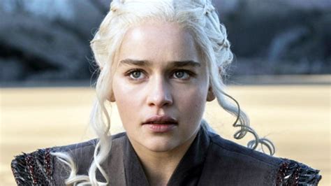 Emilia clarke's hair is now targaryen blond — permanently!for the past eight years of filming game of thrones, emilia clarke has worn a platinum blond wig. Emilia Clarke goes blonde for Game of Thrones