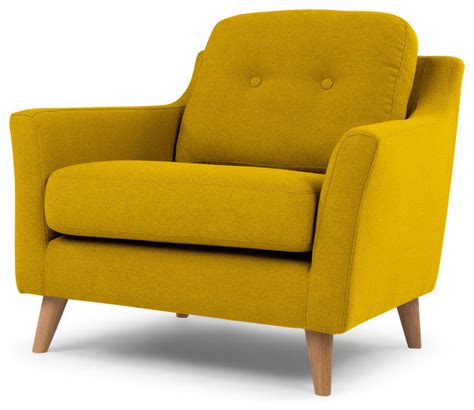 Rufus Armchair Mustard Yellow Modern Armchairs And Accent Chairs