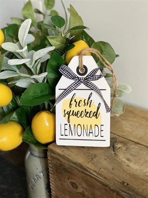 Lemon Decor Lemons Sign Lemons Fresh Squeezed Lemonade Etsy