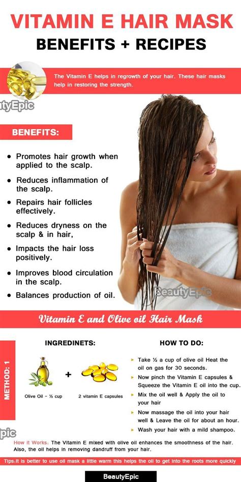 There are several claims that vitamin e benefits the hair due to its antioxidant properties. Vitamin E Hair Mask: Benefits + Hair Mask Recipes in 2020 ...