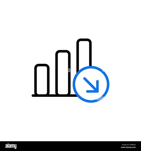 Decrease Outline Icon Office Sign Stock Vector Image And Art Alamy