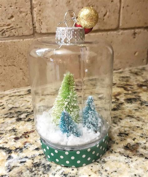 Diy Mini Snow Globe Ornaments Coffee Pancakes And Dreams