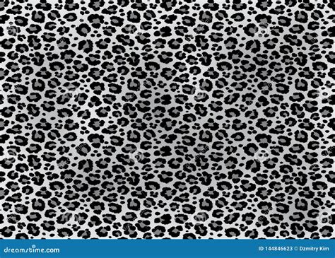 Jaguar Texture Repeating Seamless Pattern Snow Leopard Jaguar White Leopard Vector Stock Vector