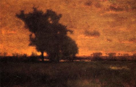 George Inness Sunset At Milton 1885 His Work Was Influenced In Turn