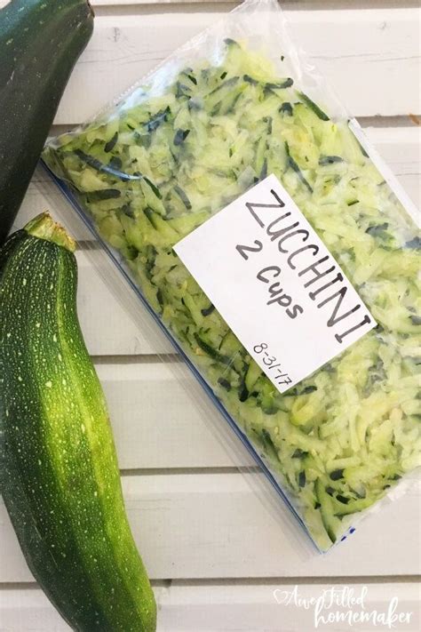 This does add a step in the initial preservation process. How To Freeze Zucchini | Recipe | Best of Awe Filled ...