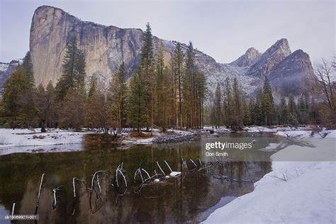 Usa California Yosemite National Park Merced River In