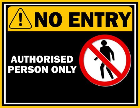 No Entry Safety Sign Download Free Download