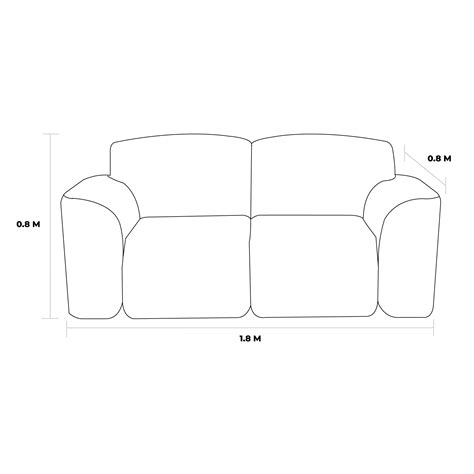 Sofa Dimensions In Meters Baci Living Room