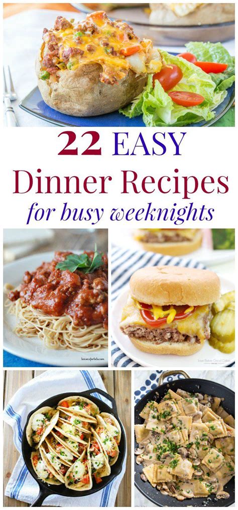 Easy Dinner Recipes For Busy Weeknights Fast Dinner Recipes Fast