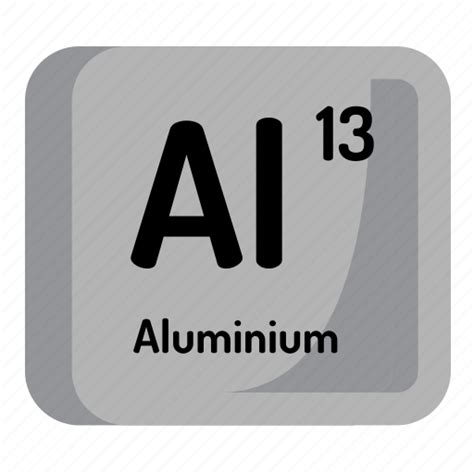 Aluminium Atom Atomic Chemistry Element Mendeleev Science Icon