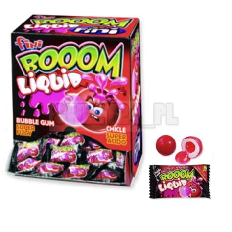 Guma Z Sokiem Fini Boom Liquid Strawberry Pakowana Op200 Szt 020zł