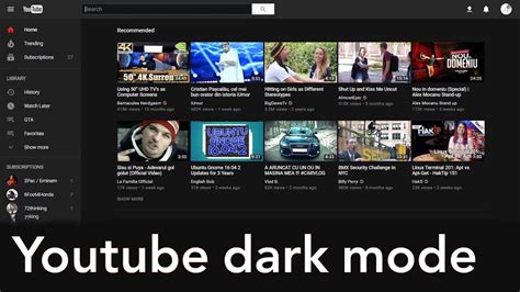 How To Turn On Dark Mode On Youtube Youtube