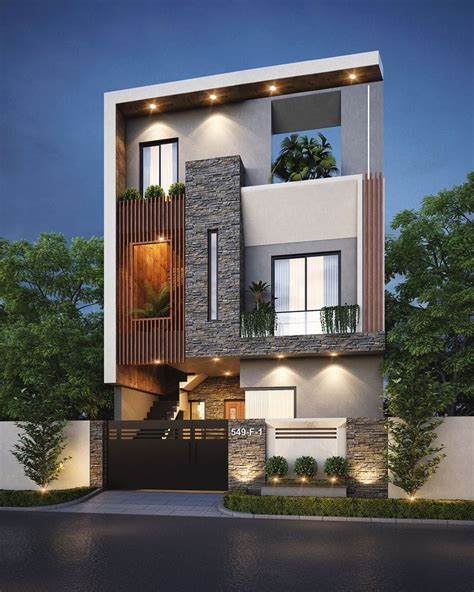 Residential On Behance Modern Exterior House Designs Small House